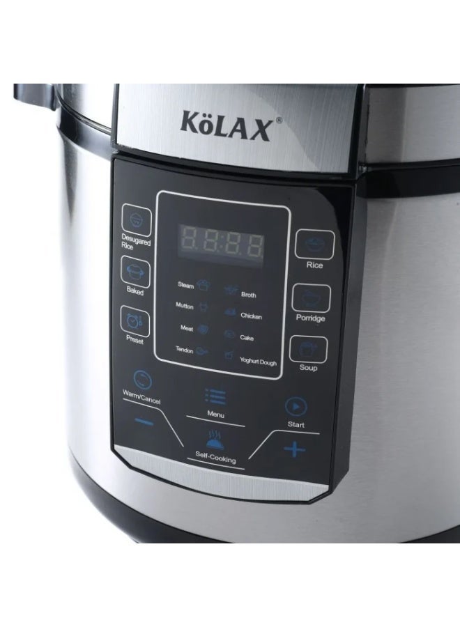 KOLAX 6L Intelligent Multi-Cooker & Digital Pressure Cooker | 1000W High-Efficiency | 13-in-1 Smart Programs - Image 4